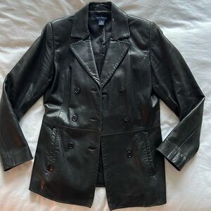 Ann Taylor Leather Blazer